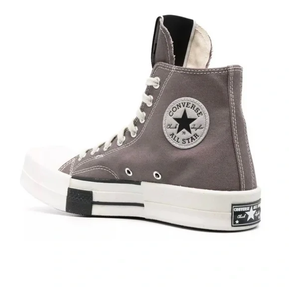 CONVERSE + RICK OWENS DRKSHDW TURBODRK HI SNEAKERS MEN SHOES 7.5 - Picture 8 of 9